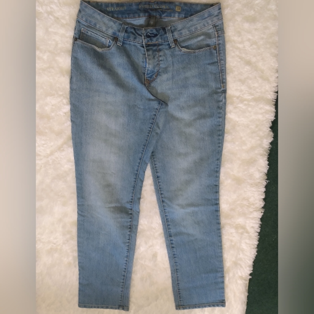 Faded glory women size 10P light denim jeans